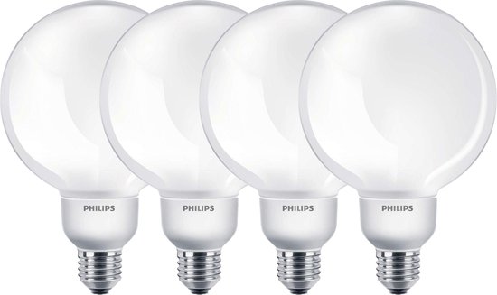 Philips Softtone Spaarlamp Warm White 20W/E27/2700K/1140lm 4 stuks | bol.com