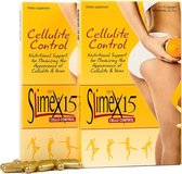 Slimex® 15 Cellu Control (120 capsules goed voor 2 maanden) behandeling van cellulitis effectief en veilig