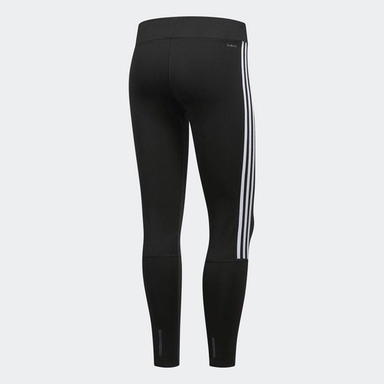 Adidas Run 3Stripes Tight W Sportlegging Dames - Zwart - Maat XS | bol.com