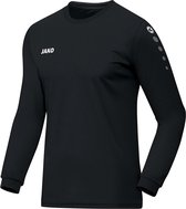 Jako Team Longsleeve T-shirt Heren Sportshirt - Maat XXL  - Mannen - zwart