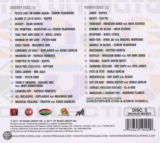 Ultimate Soca Gold Collection Various Artists Cd Album Muziek