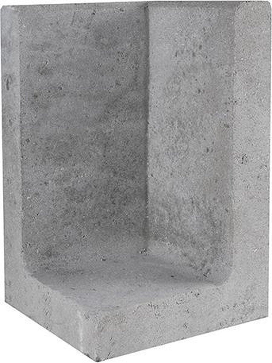 L-element hoek grijs 30x30x50 cm