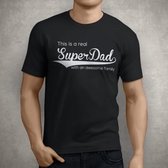 Superdad Tshirt | Zwart | 3XL