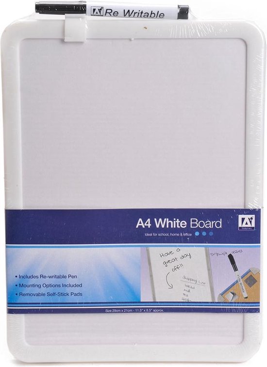 Whiteboard A4 met Stift | bol.com