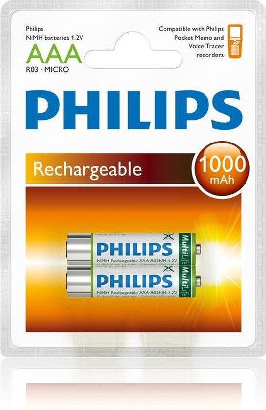 Bewonderenswaardig climax Christian Philips AAA Oplaadbare Batterijen | bol.com