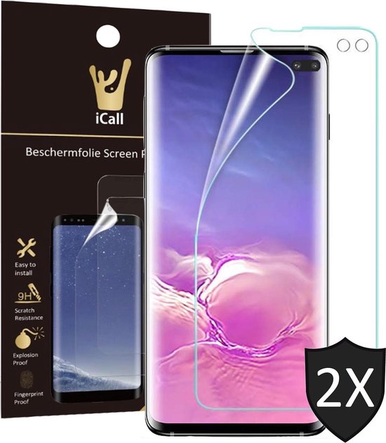 2x Samsung Galaxy S10 Plus Screenprotector | Glas PET Folie Screen  Protector... | bol.com