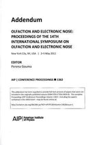 Oflaction & Electronic Nose Proceedings of the 14th Intl Symposium on Oflaction & Electronic Nose