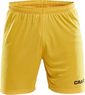 Craft Squad Short Solid Heren Sportbroek - Maat L  - Mannen - geel/zwart