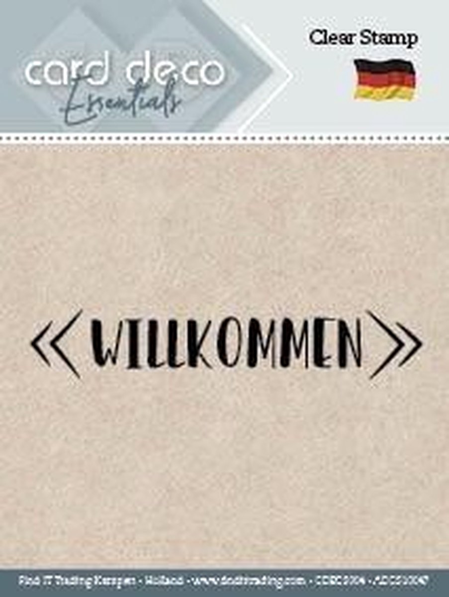 Willkommen - Tekst Stempel