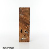 Teak houten zuil - hoog - 100 cm. - Timberstyle