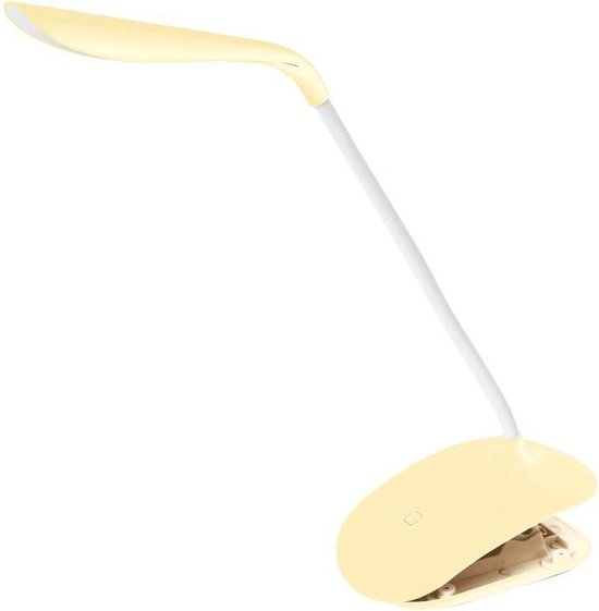Lampe de bureau LED Lampe de table Lampe à pince flexible avec variateur  tactile (jaune) | bol