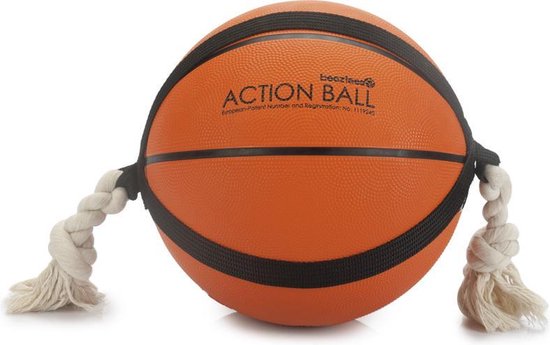 Beeztees Action Basketbal - Hondenspeelgoed - Oranje - 24 cm