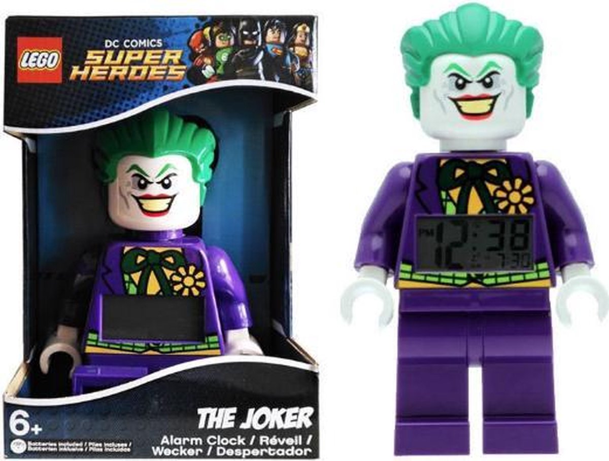Lego The Jocker wekker - digitale klok - DC comics Batman de Joker | bol.com