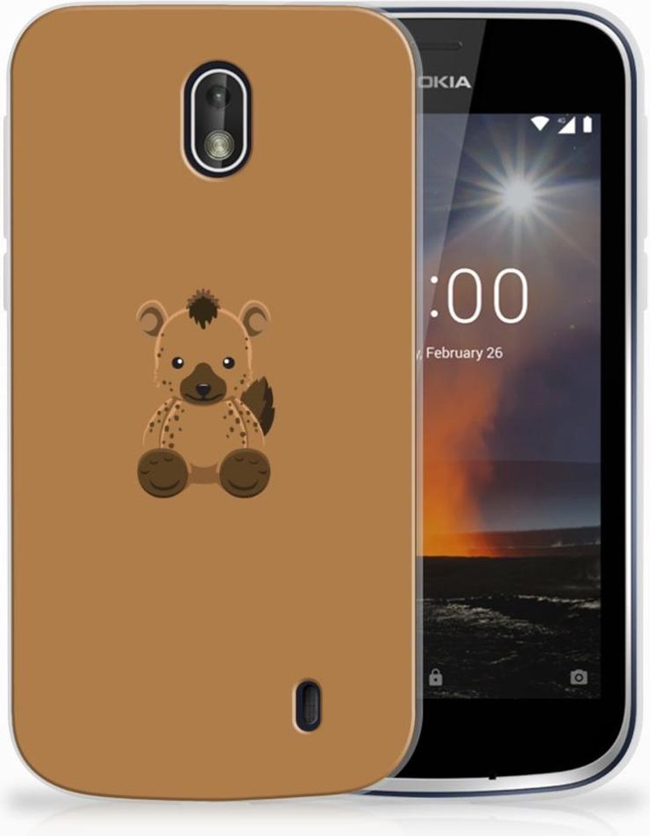 Nokia 1 Telefoonhoesje met Naam Baby Hyena