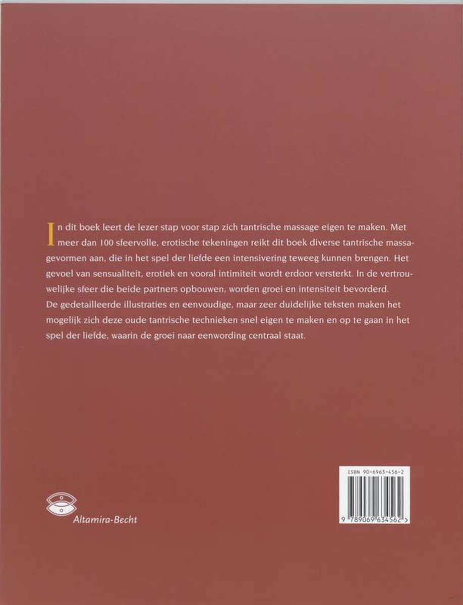 Erotische massage - back cover