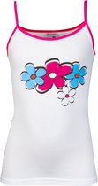 Beeren Bodywear Meisjes Singlet - 1 stuk - CO/EA - Wit - Maat 122/128