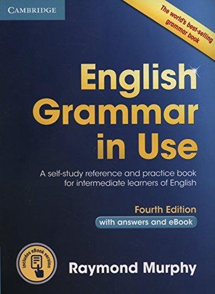 Engels Grammatica in Gebruik Vierde Editie met antwoorden en e-boek door Raymond Murphy.