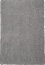 Vloerkleed Soft Touch Sunset Grey Grijs - Tapijten woonkamer - Hoogpolig - Extreem zacht - 200x200