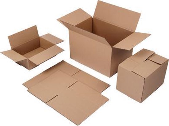 Zakenman Wonderbaarlijk pakket 50 stuks - 150 x 100 x 100 mm - Amerikaanse Vouwdoos doos / kartonnen dozen  / verzenddoos | bol.com