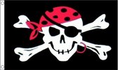 Piratenvlag One Eyed Jack - 150 x 90 cm - piraten vlaggen