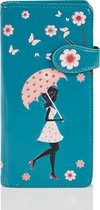 Shagwear Portemonnee Dames - Pasjeshouder - Portefeuille Dames - Kunstleer
 - Blossom Shower (0574Z)