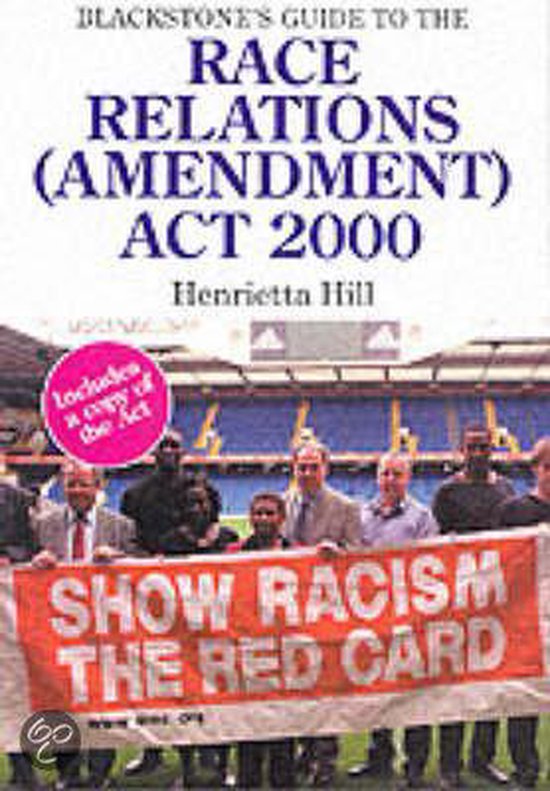 Blackstone's Guide To The Race Relations (Amendment) Act 200 ... - cover