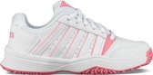 K-Swiss Court Smash Omni Junior  Sportschoenen - Maat 37.5 - Unisex - wit/roze