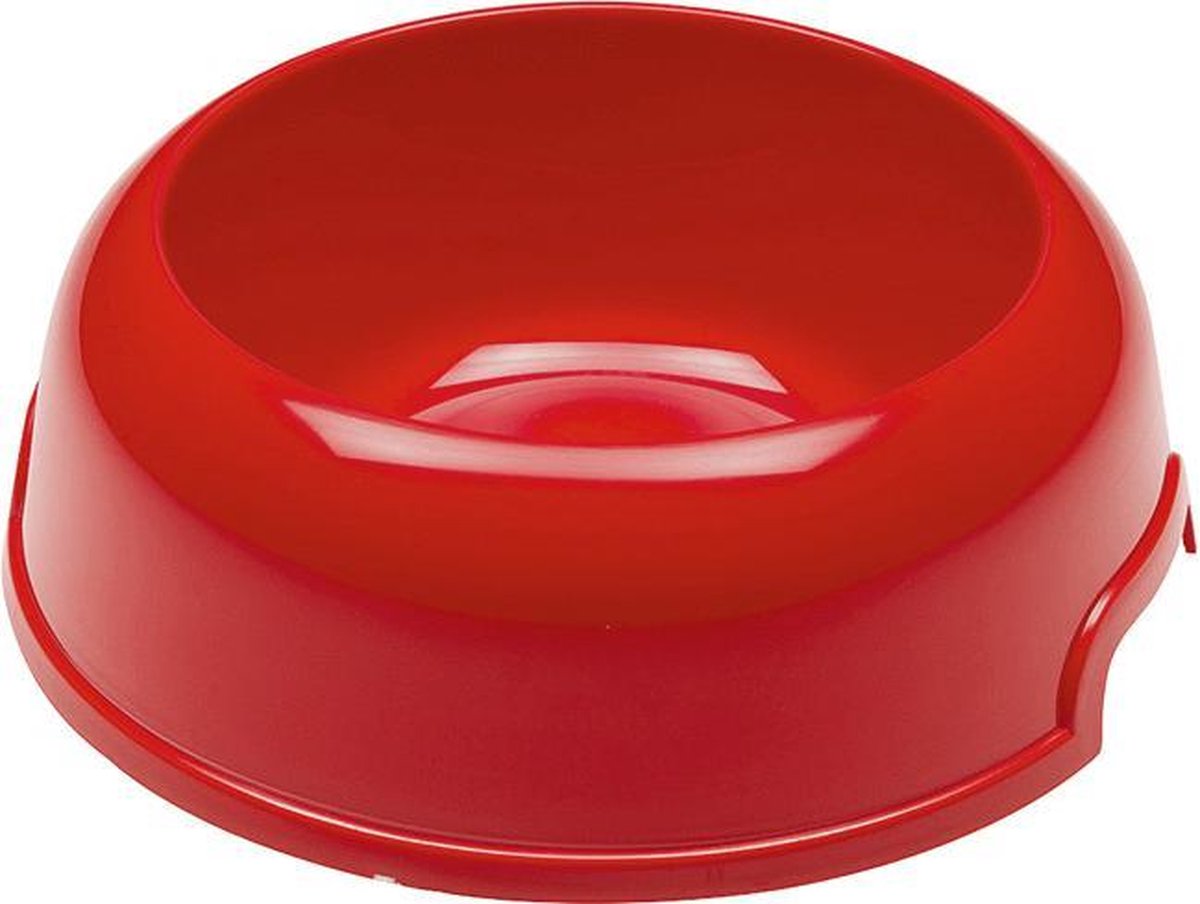 Trixie Kunststof hondenkom met rubberen basisring, 20 cm diameter verschillende kleuren