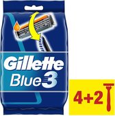 Gillette Blue III Wegwerpscheermesjes 4+2