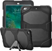 Case iPad 9.7 2017/2018 - Full Cover Armor Hoesje met Screenprotector – Zwart