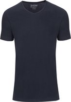 Slater 7610 - BASIC FIT 2-pack T-shirt R-neck  s/sl navy XL 100% cotton