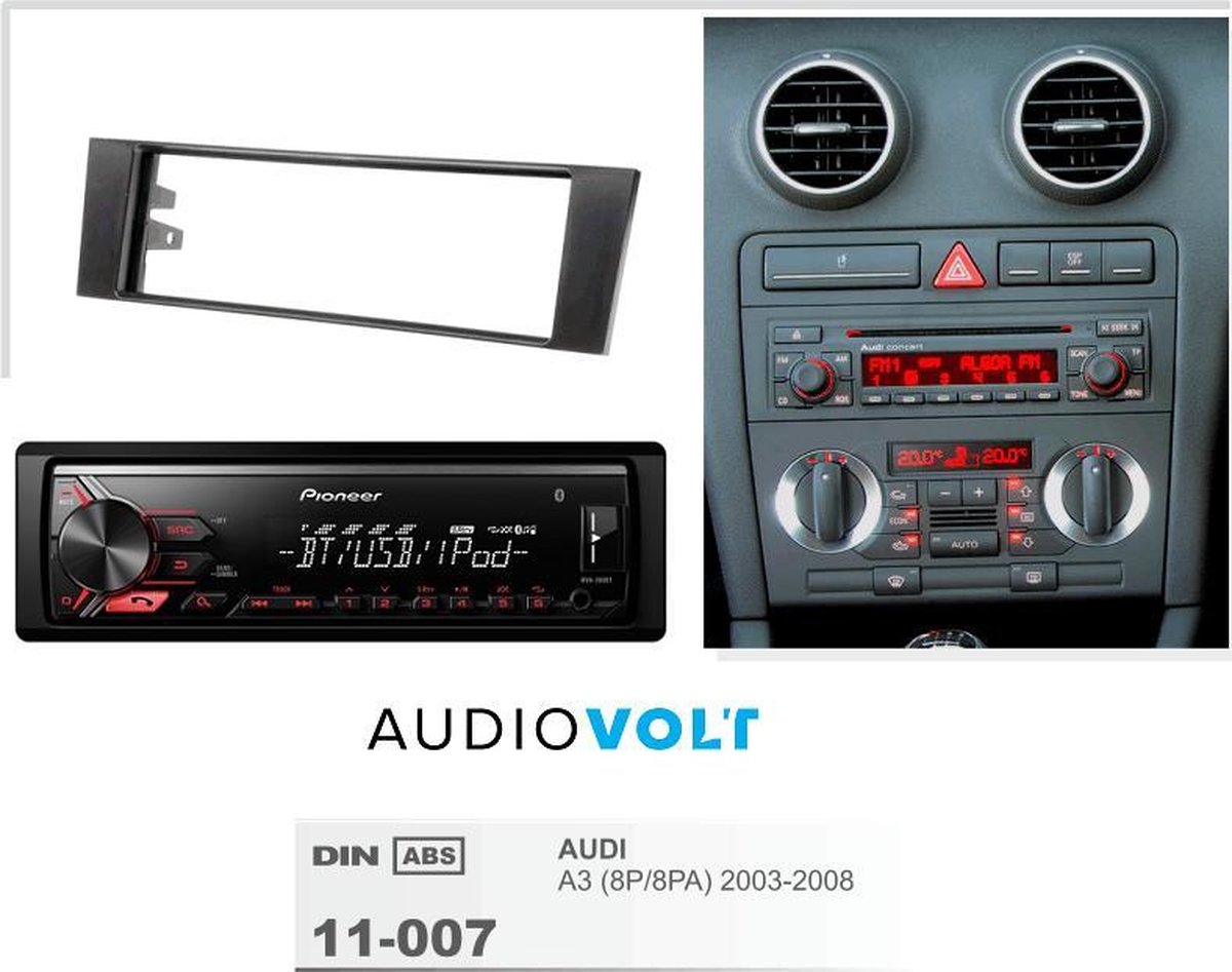 autoradio bluetooth audi a3 8p 1din | bol.com