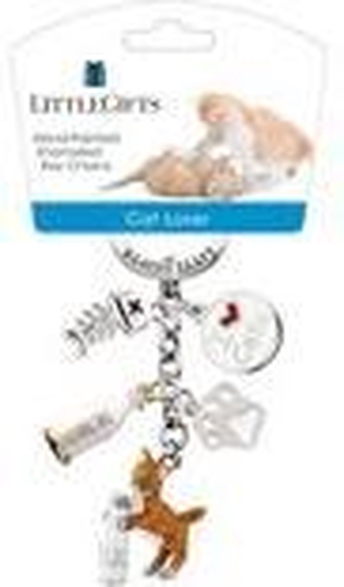 Little Gifts Sleutelhanger - kat Met fles gekleurd