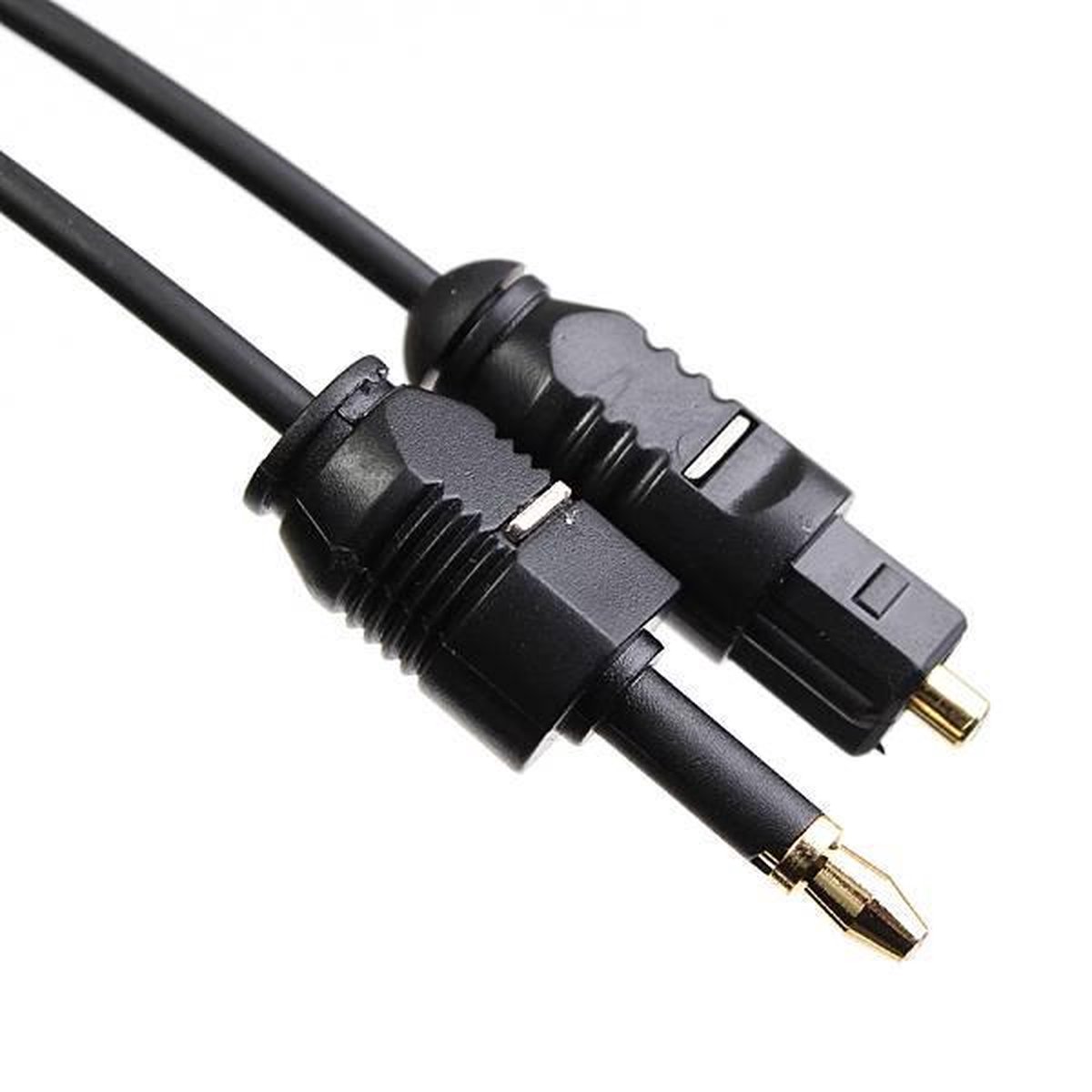Glasvezel Audiokabel / Optische Kabel naar 3.5mm Jack (0,8 Meter) | bol.com