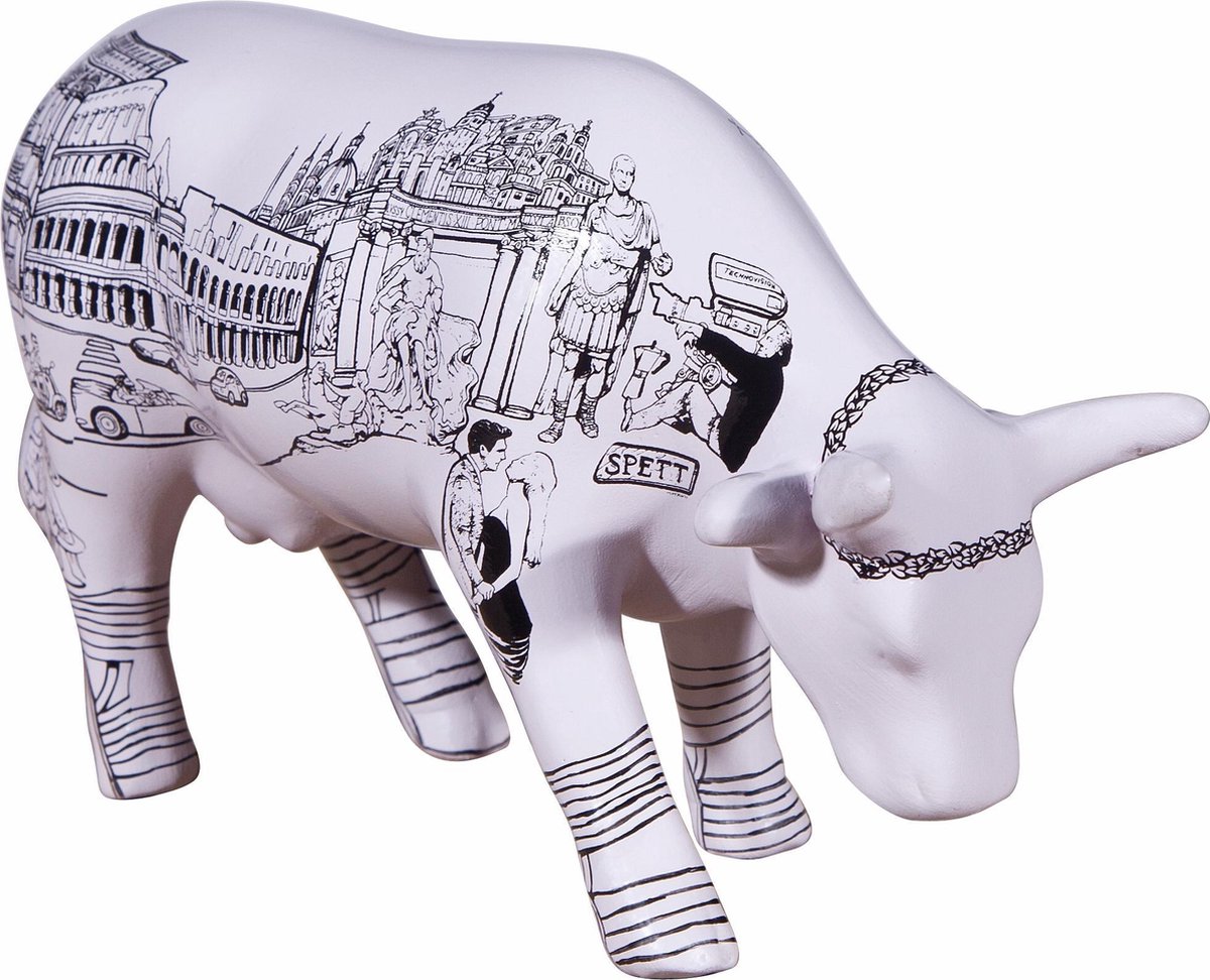 cowparade Cow Parade Roma Cow (medium ceramic) black/multiple colour