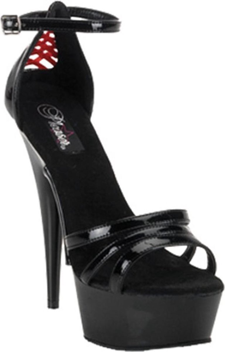Pleaser - DELIGHT662 Sandaal met enkelband - US 12 - 42 Shoes - Zwart