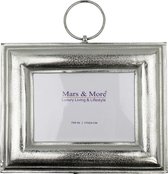 Fotolijst - Met ring - Ruw - Nikkel - Zilver - 37cm  - 24x18cm