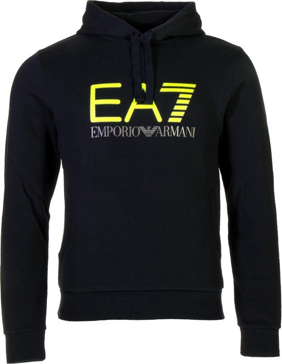 Verhoog jezelf Papa schaamte EA7 Logo Printed Hoodie Sweater Heren Sporttrui - Maat XL - Mannen -  zwart/geel/zilver | bol.com