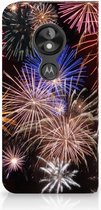 Motorola Moto E5 Play Standcase Hoesje Design Vuurwerk