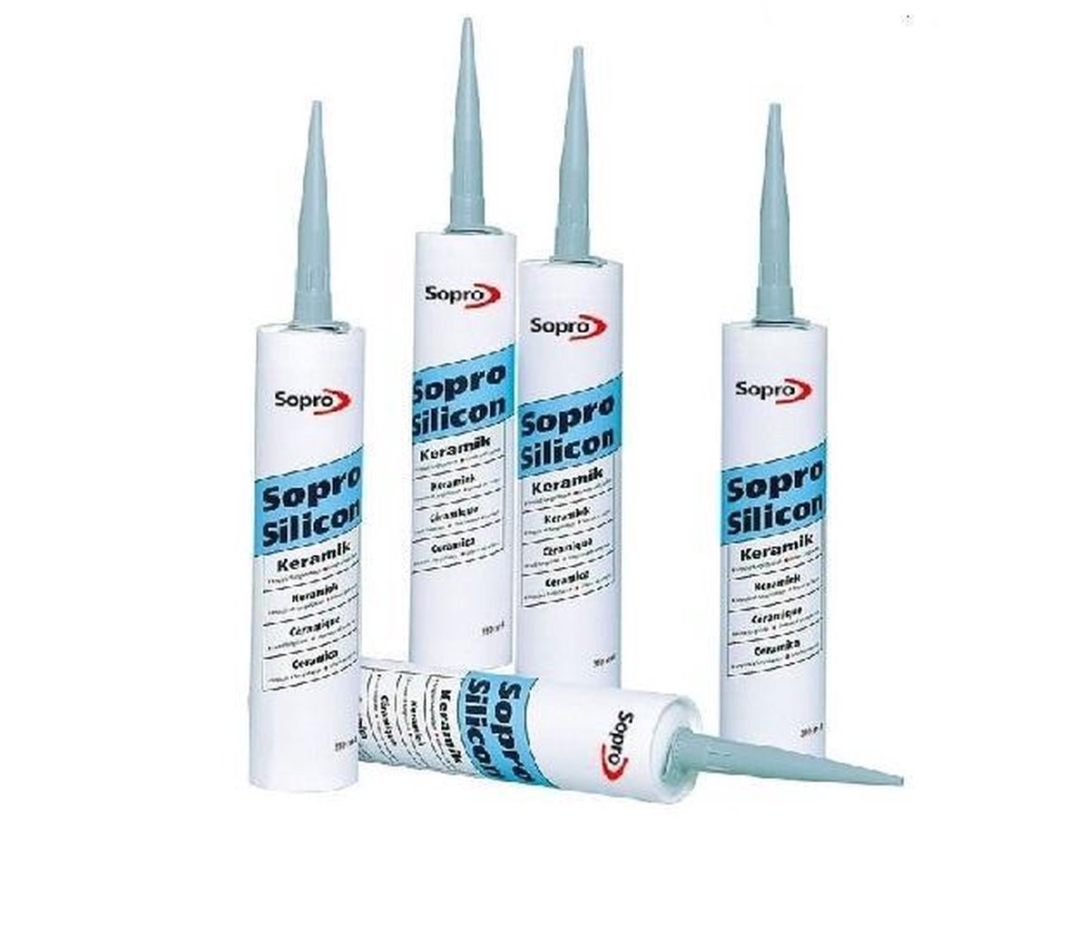 Silicone kit Keramiek Sopro betongrijs
