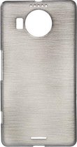 Microsoft Lumia 950 XL - hoes, cover, case - TPU - Brushed Zwart