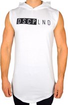 Mouwloos Fitness Shirt met Capuchon | Wit (S) - Disciplined Sports