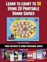 Activity Books for Toddlers (Learn to Count to 50 Using 20 Printable Board Games)