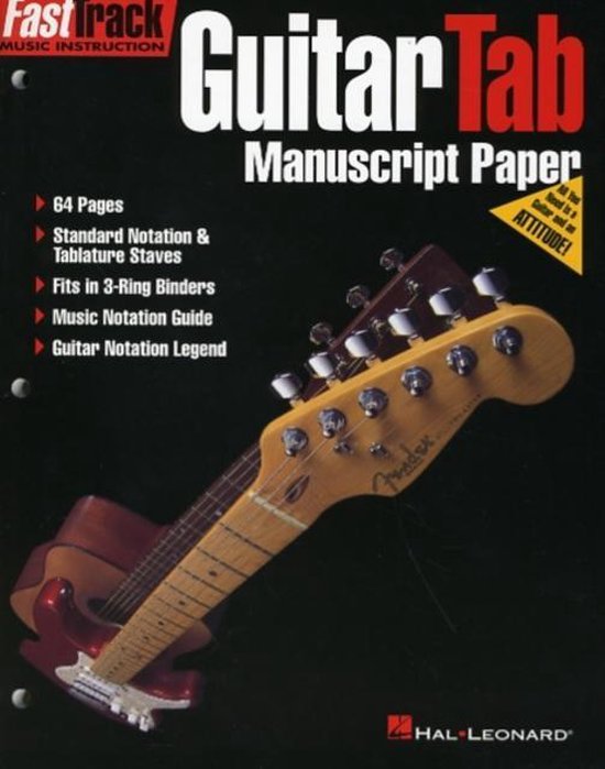 Foto: Fasttrack guitar tab manuscript paper