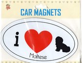 auto magneet I love Maltese