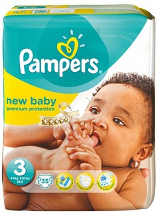 Pampers New Baby luiers Maat 3 - 66 luiers in het pak