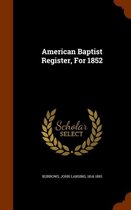 American Baptist Register, for 1852