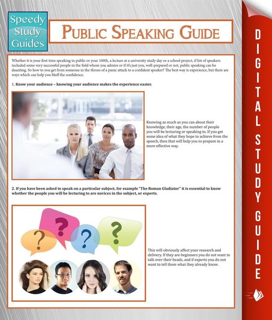 Public Speaking Guide (Speedy Study Guide) - cover