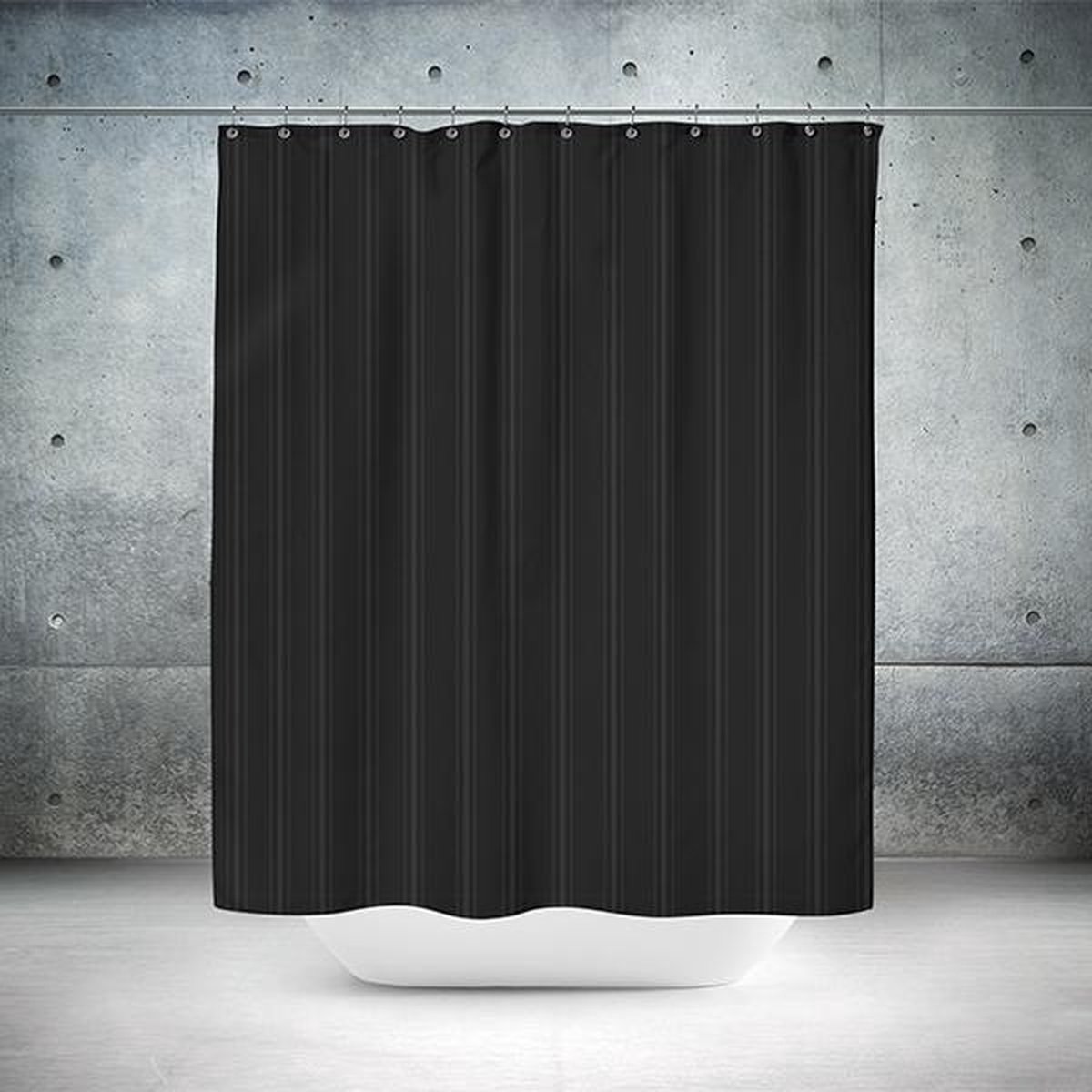 Roomture - douchegordijn - Classical black - 120 x 200