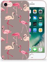 Hoesje Geschikt voor iPhone SE (2020/2022) en Geschikt voor iPhone 8 | 7 Flamingo